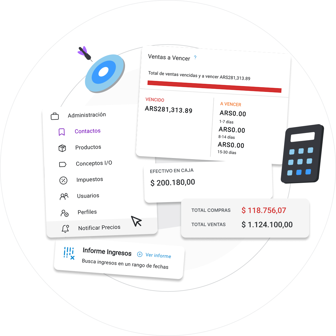 Dashboard de ZinkERP
